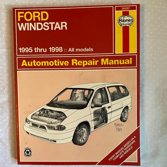 Haynes Other Ford Windstar Repair Manual 9951998 All Model Poshmark
